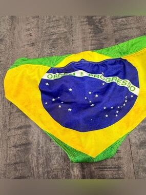 SAMPLE/Brazil Flag Men's Swim Briefs - Green/Yellow/Blue